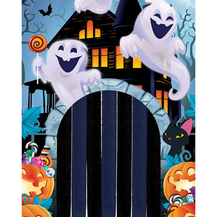 Tenda per porta Halloween Fantasmi 2,45 m