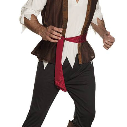 Costume da pirata uomo 6 pezzi