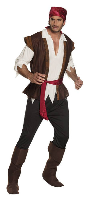 Costume da pirata uomo 6 pezzi