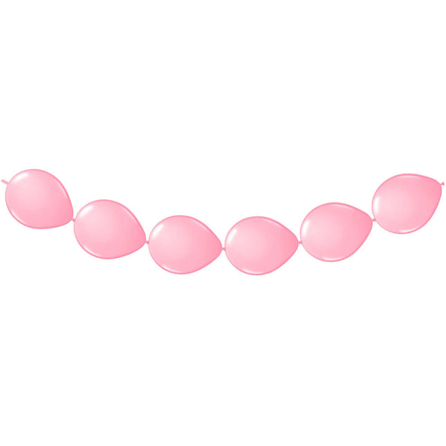 Ghirlanda di palloncini rosa 3m 8pz