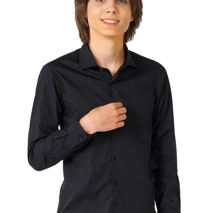 Camicia nera ragazzo adolescente OppoSuits