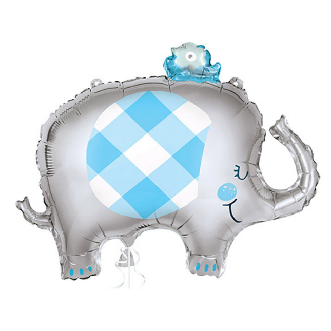 Palloncino in foil Baby Elephant Blu 74cm