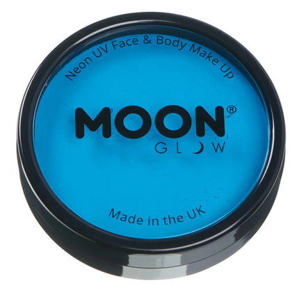 Moon Glow Neon UV Pro Face Paint Blu intenso 36g