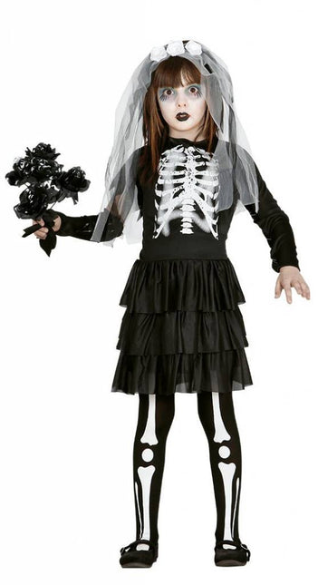 Costume Halloween Bambino Abito Scheletro