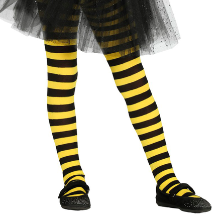 Collant giallo a righe bambino 5-9 anni