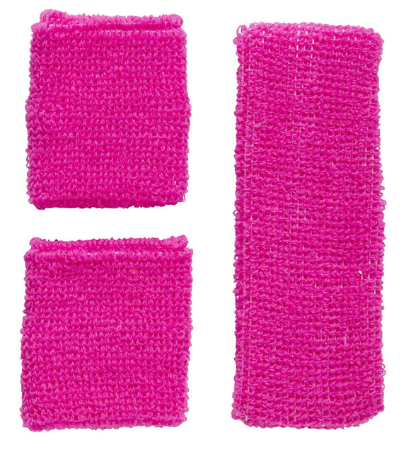 Fasce elastiche rosa neon 2 pezzi