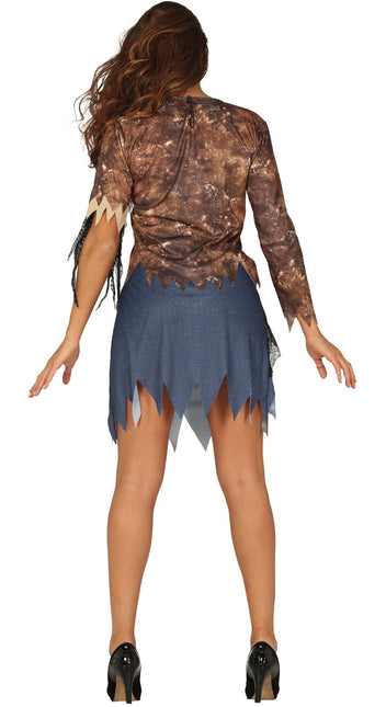 Costume Halloween da zombie donna L