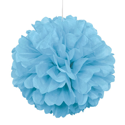 Pompon azzurro 40 cm