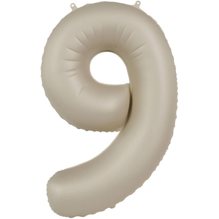 Palloncino figura 9 anni nudo opaco 86 cm