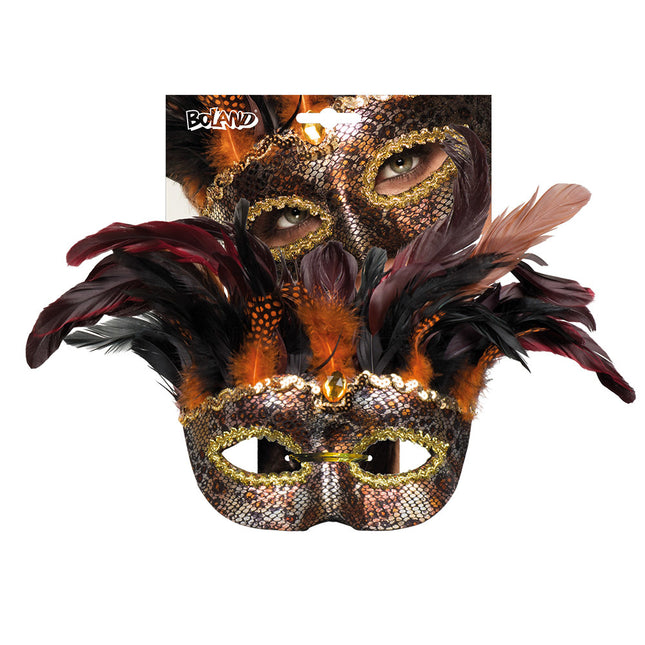 Maschera di Halloween Piume Voodoo