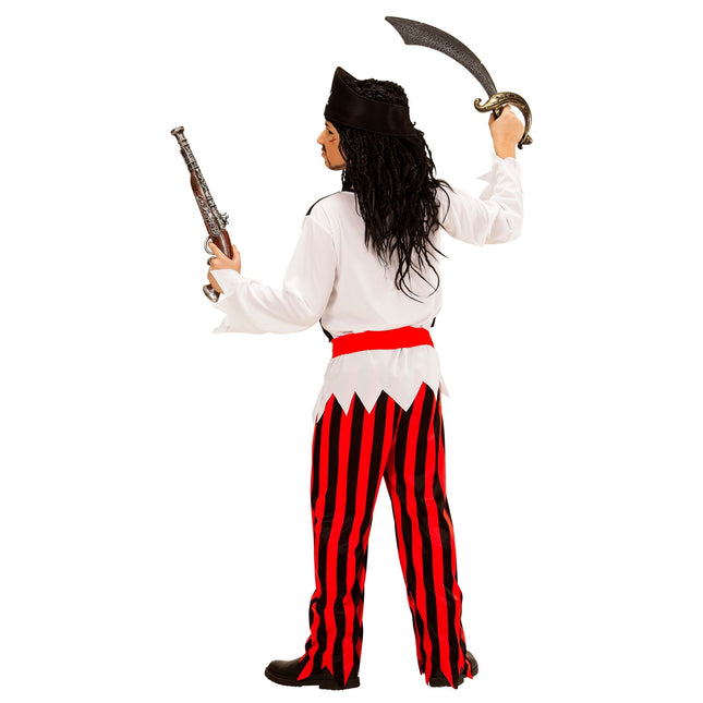 Costume da pirata rosso bianco bambino