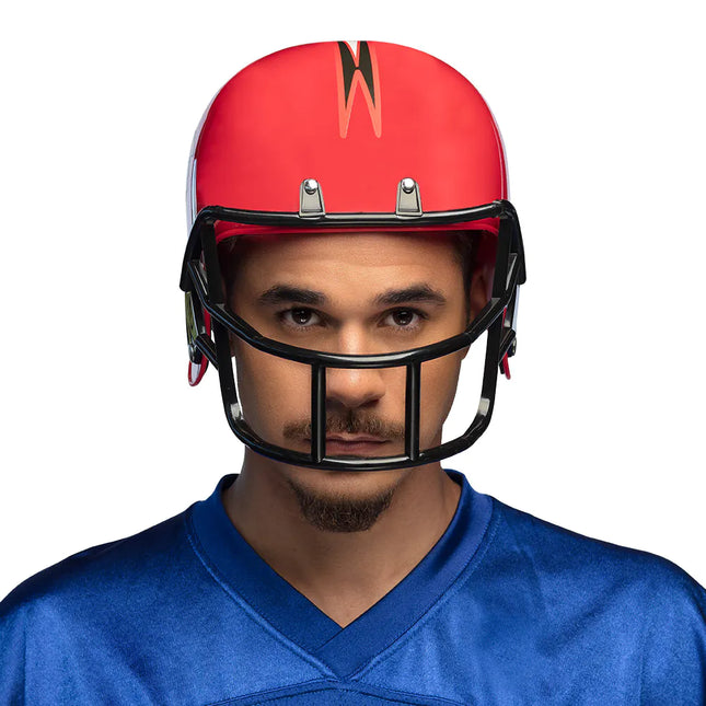 Casco da football americano rosso