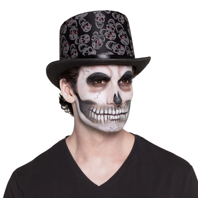 Cappello Halloween Teschi Nero