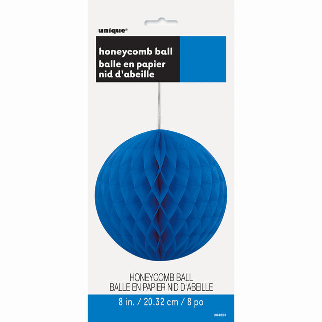 Bulbo a nido d'ape blu 20 cm