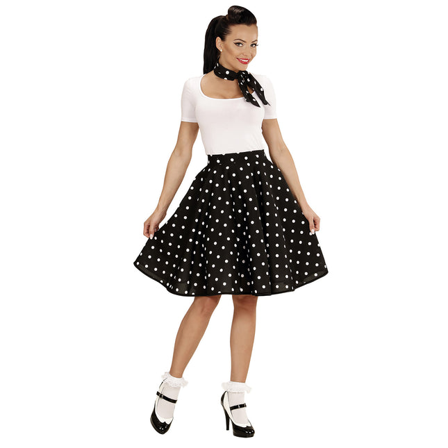 Set di costumi Rock N Roll 50S nero 2 pezzi