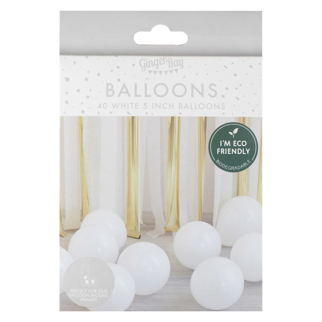 Palloncini bianchi 13cm 40pz