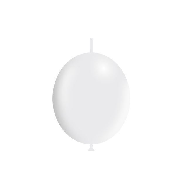 Palloncini a bottone bianchi 30cm 50pz