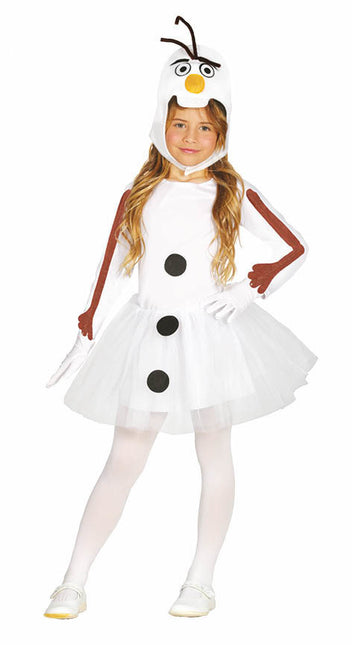 Vestito da pupazzo di neve per bambina
