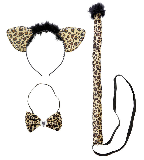 Set di costumi da leopardo, 3 pezzi