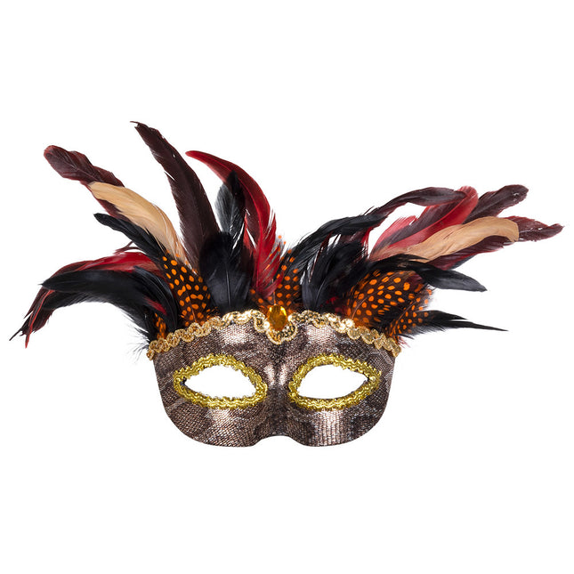 Maschera di Halloween Piume Voodoo