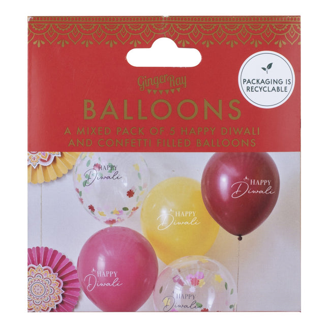 Palloncini colorati Diwali 30cm 5pz