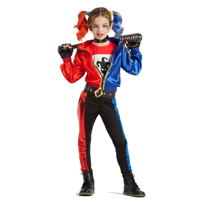 Harley Quinn Girl Costume 5 pezzi