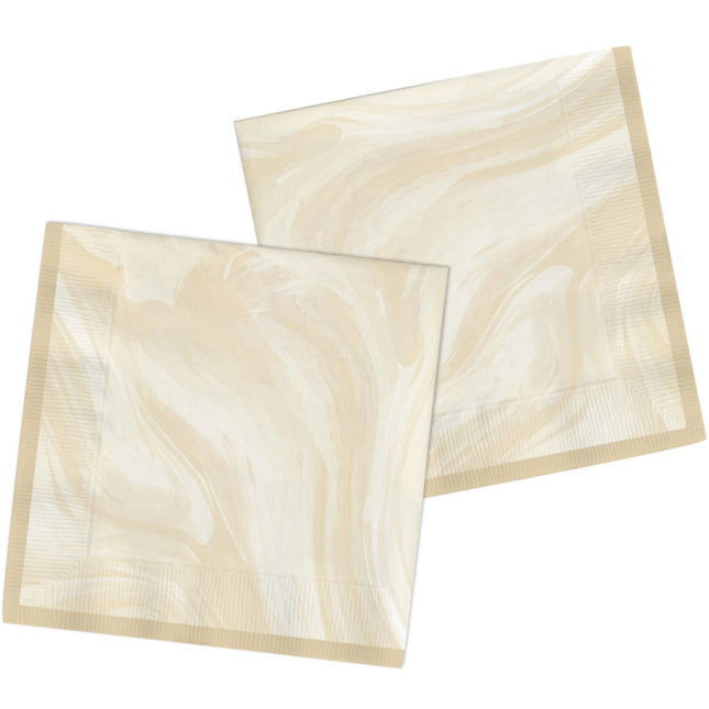 Tovaglioli beige Marmo 33cm 20pz