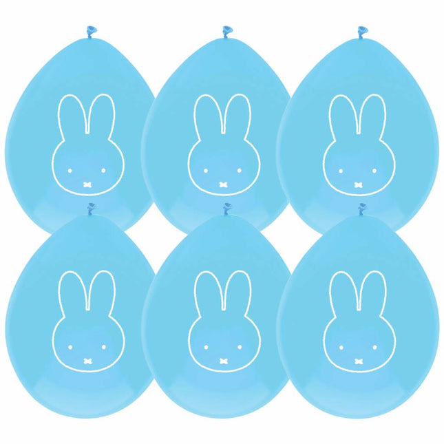 Palloncini Miffy Azzurro 30cm 6 pezzi