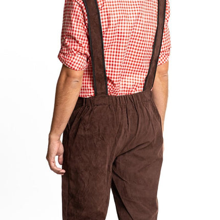 Lederhosen Lang Marrone Scuro