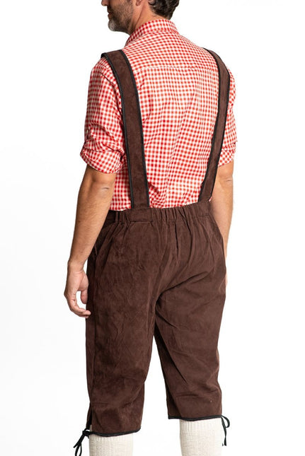 Lederhosen Lang Marrone Scuro