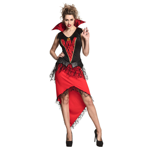 Costume da Vampiro di Halloween Rosso Donna