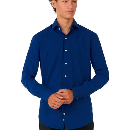 Camicia blu scuro ragazzo adolescente OppoSuits