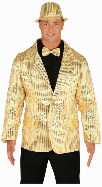 Blazer Oro Uomo Paillettes