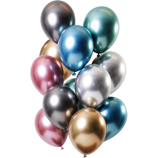 Palloncini colorati Cromo 33cm 10pz