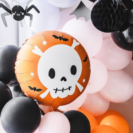 Palloncino ad elio Halloween Testa di Morte vuoto 45 cm