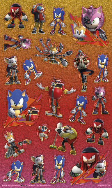 Set di adesivi Sonic grande