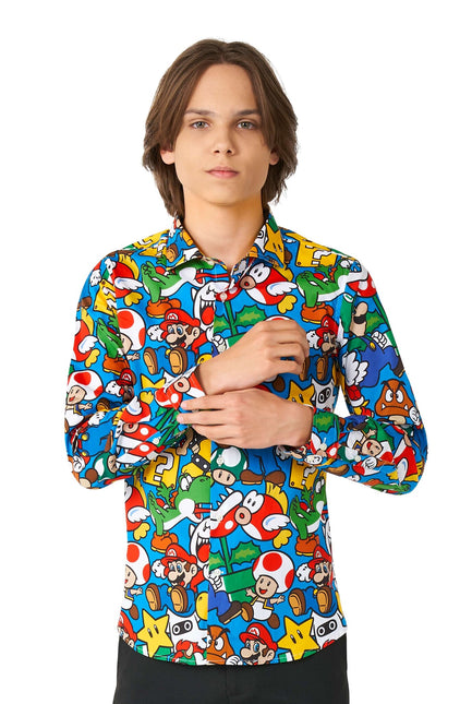 Camicia Super Mario Ragazzo Teen OppoSuits