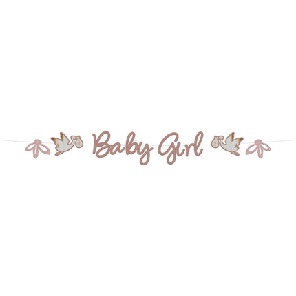 Ghirlanda di lettere di nascita Babygirl 2m