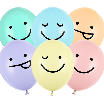 Palloncini Smiley 30cm 6pz