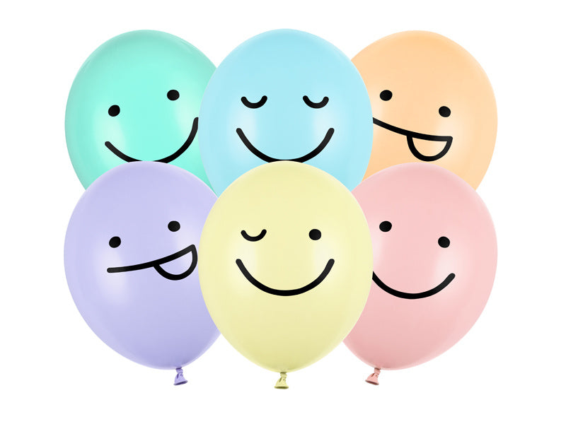 Palloncini Smiley 30cm 6pz