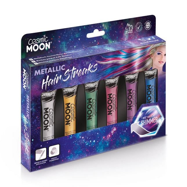 Cosmic Moon Metallic Hair Streaks Rosa 15 ml