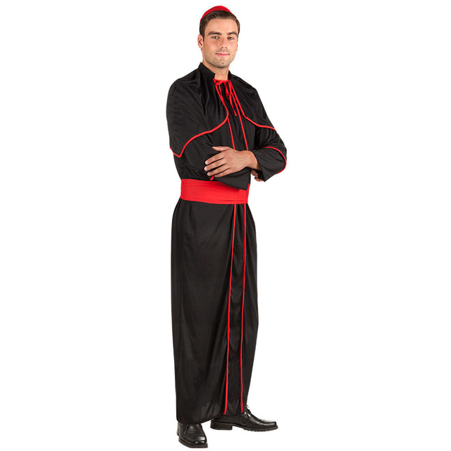 Costume da cardinale nero M/L