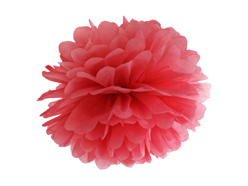 Pompon rosso 25 cm