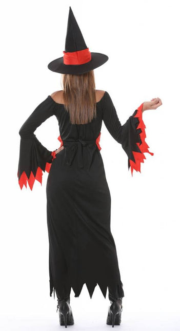 Costume Halloween Donna Strega Rosso