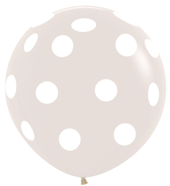 Palloncini a pois Crystal Clear 91 cm 2 pezzi