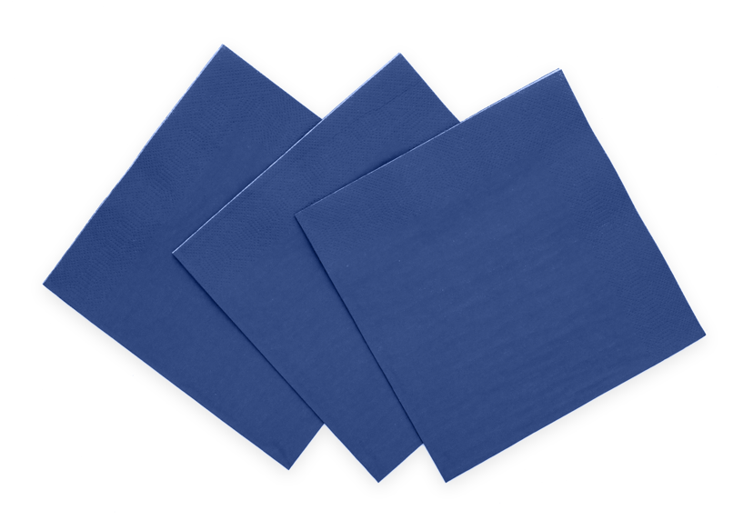 Tovaglioli blu a 3 strati 33cm 20pz