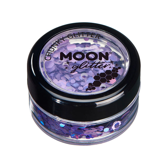 Moon Glitter Holographic Chunky Glitter Purple 3g