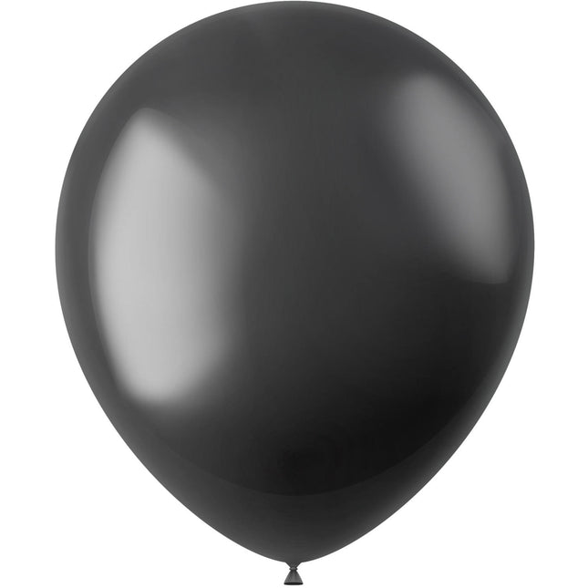 Palloncini neri Metallic Onyx Black 33cm 100pz