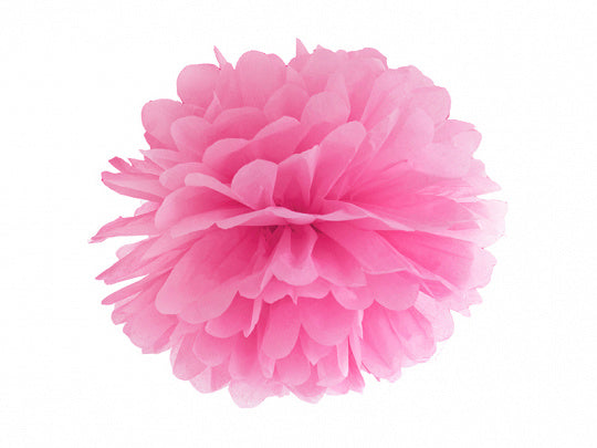 Pompon rosa 35 cm