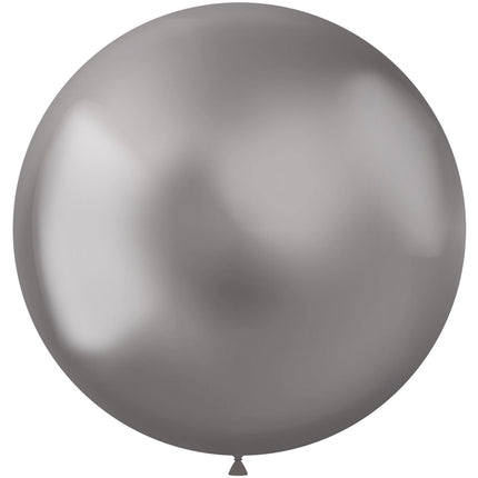 Palloncini argento cromo 48cm 5pz